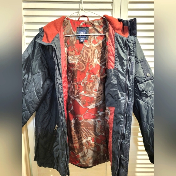 Gap Kids Quilted Fall Jacket Size XL (12) Navy Blue - Picture 2 of 9
